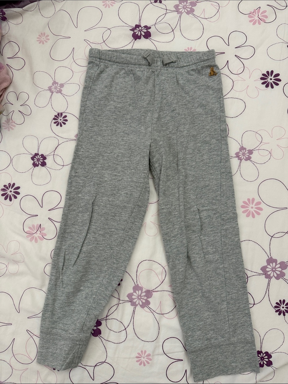 Baby GAP Kids 100% Cotton Grey Joggers with Drawstring
